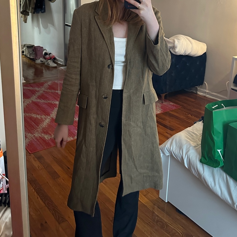 Zara Tan Long Coat